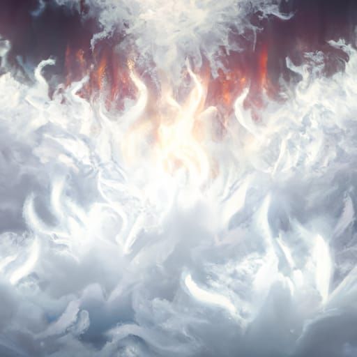 White flames