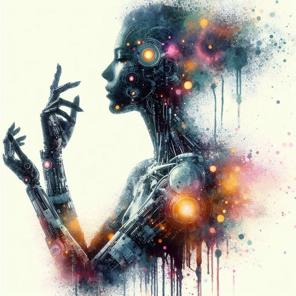 double exposure beautiful fantasy DALL-E 3 portrait landscap...