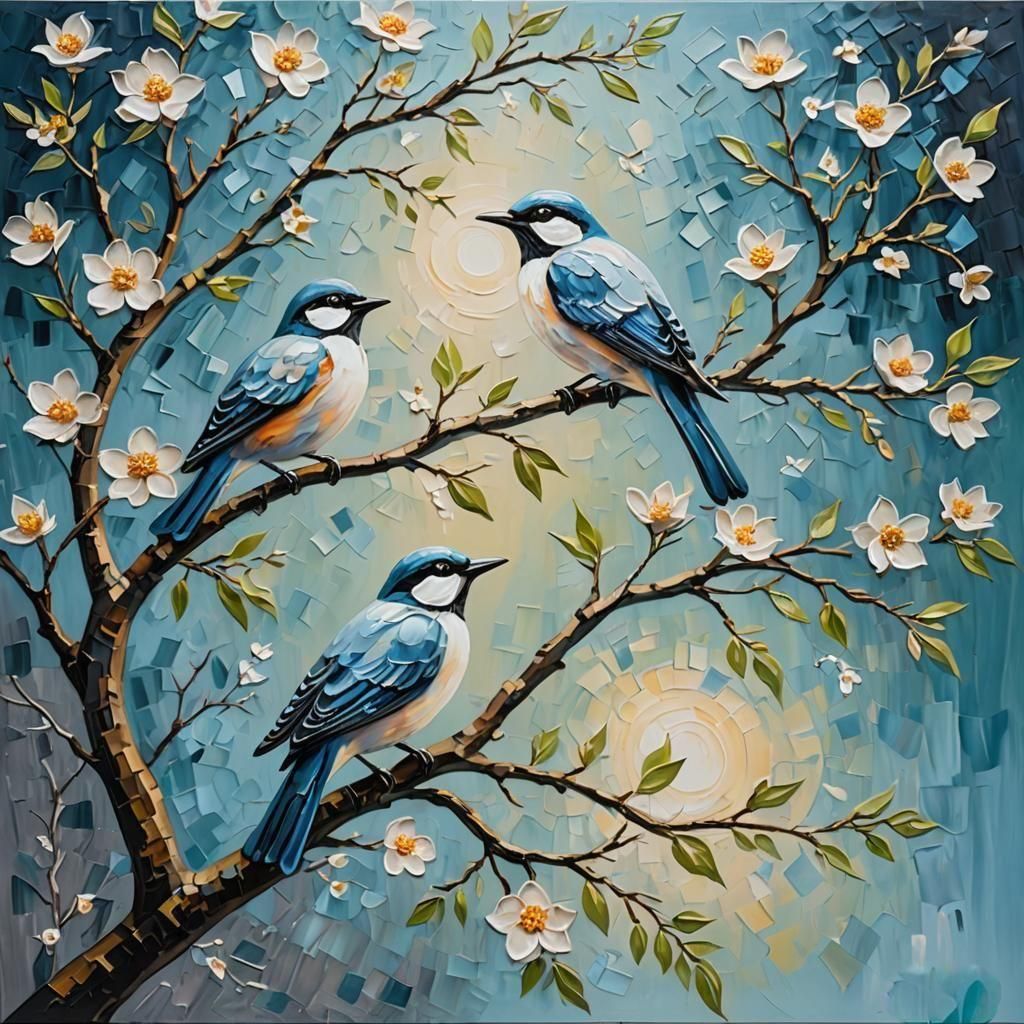 Avian Blooms  by @Schmooz