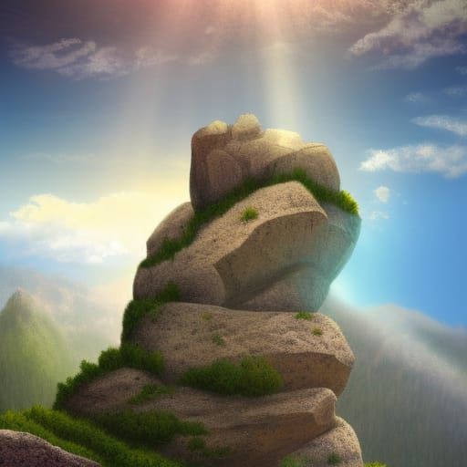 Rock face …