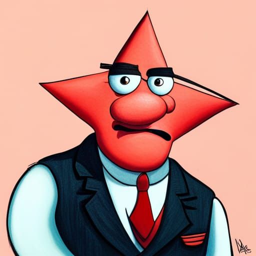Portrait of Patrick Star by Terry Oakes