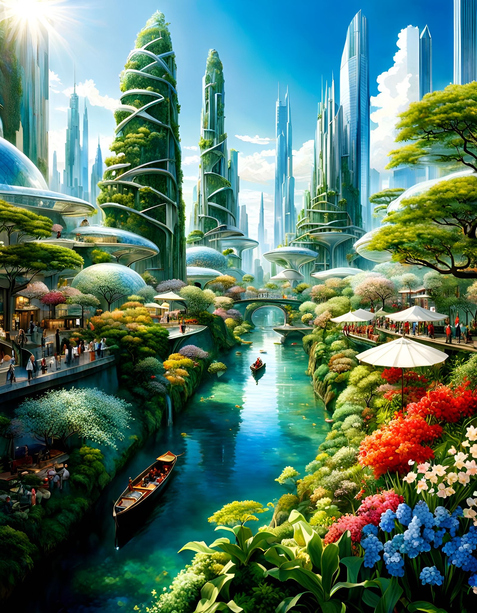 Green Metropolis of the Future  by @Ria Hagane