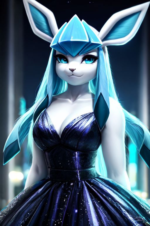 elegant glaceon 3d