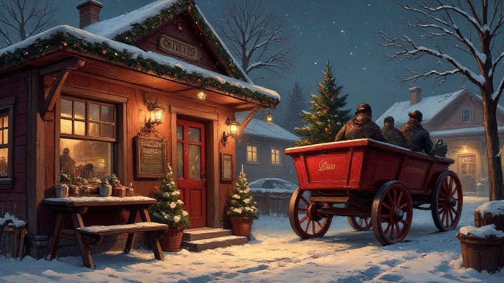 https://s.mj.run/M3g1kkvLTSI christmas atmosphere, christmas...