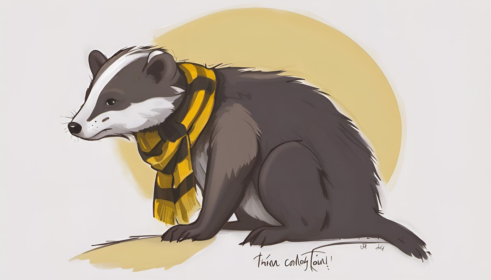 Hufflepuff Badger - AI Generated Artwork - NightCafe Creator