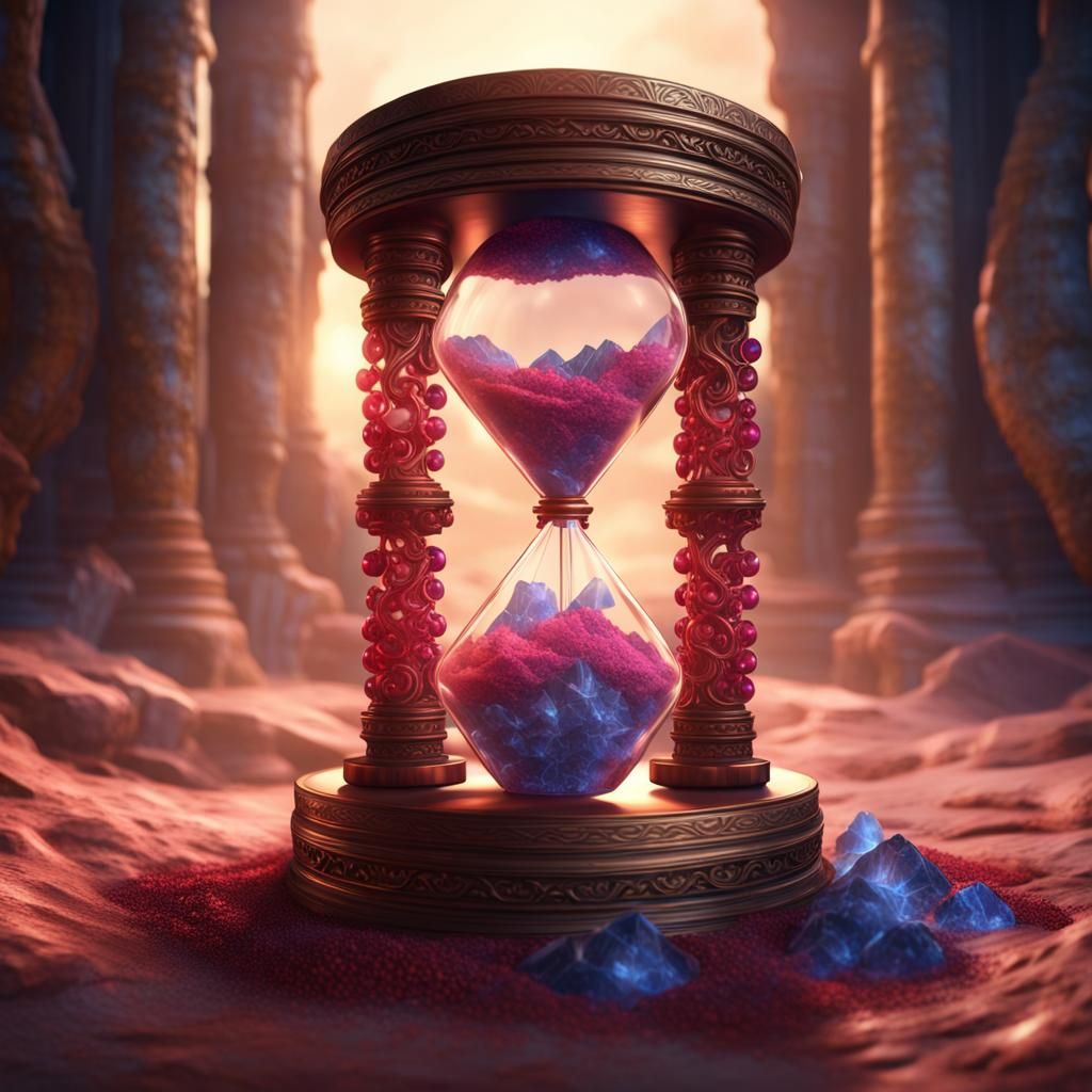 Gem Hourglass - AI Generated Artwork - NightCafe Creator