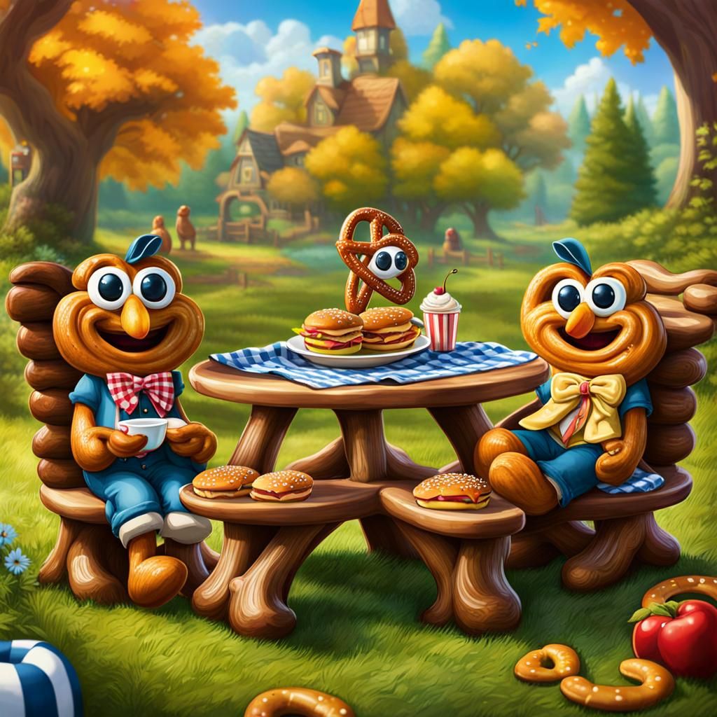 Pretzel People  by @FeoNgel