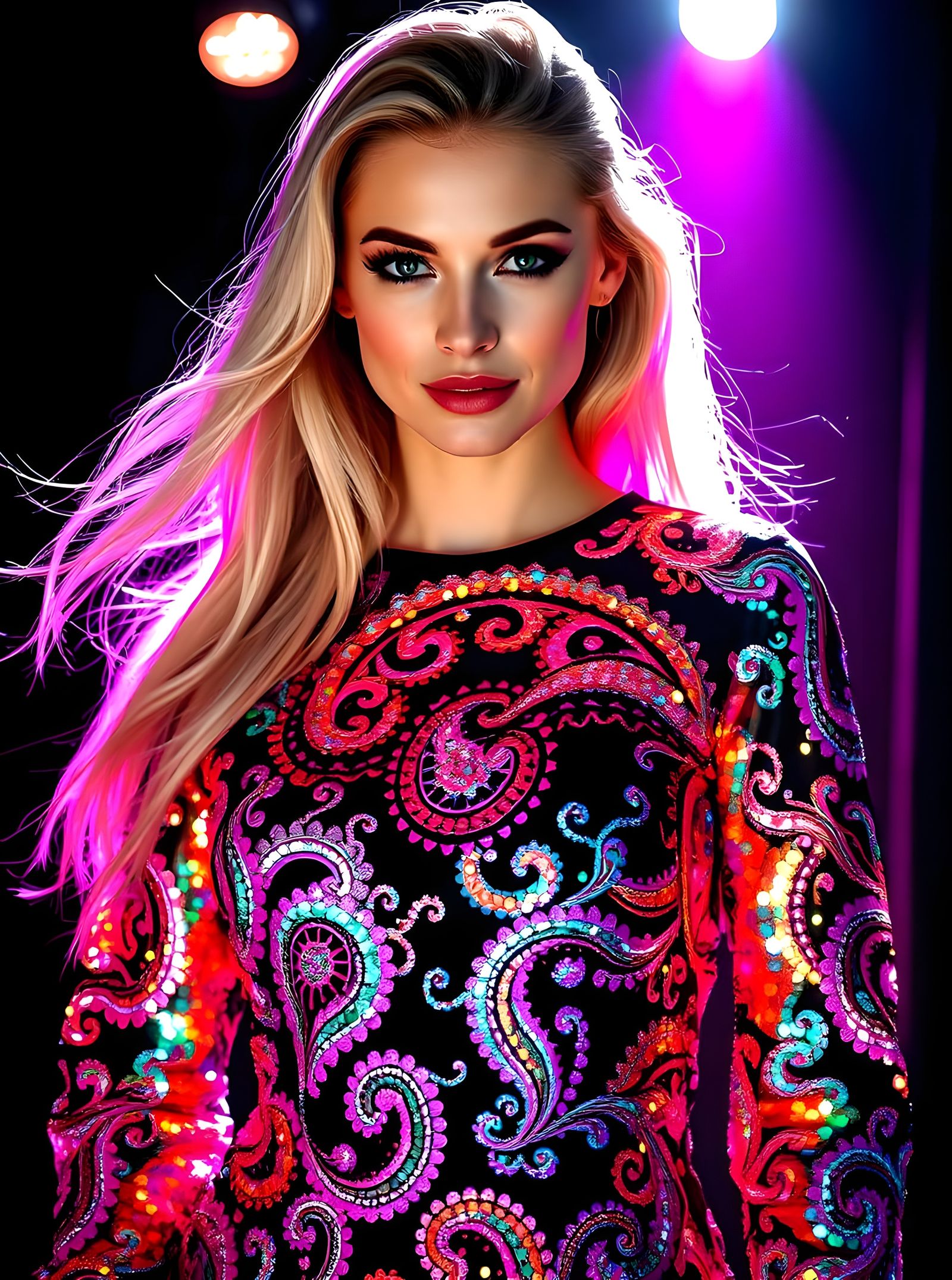 Sparkly Sequin Paisley Power