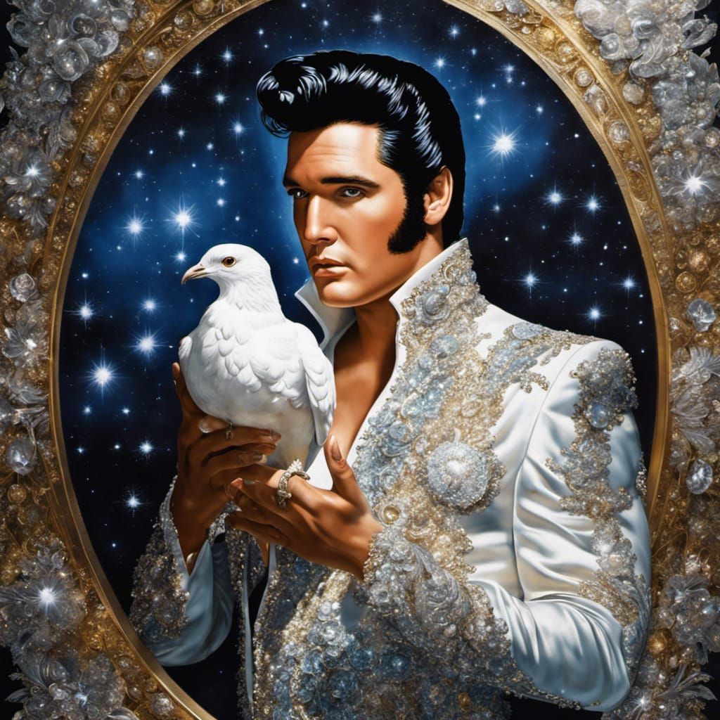Elvis Presley doing the glittery thing
