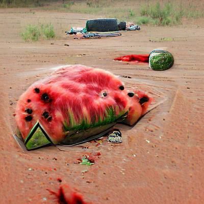 Dead watermelon