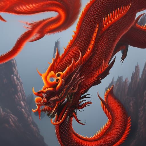 Chinese dragon - AI Generated Artwork - NightCafe Creator