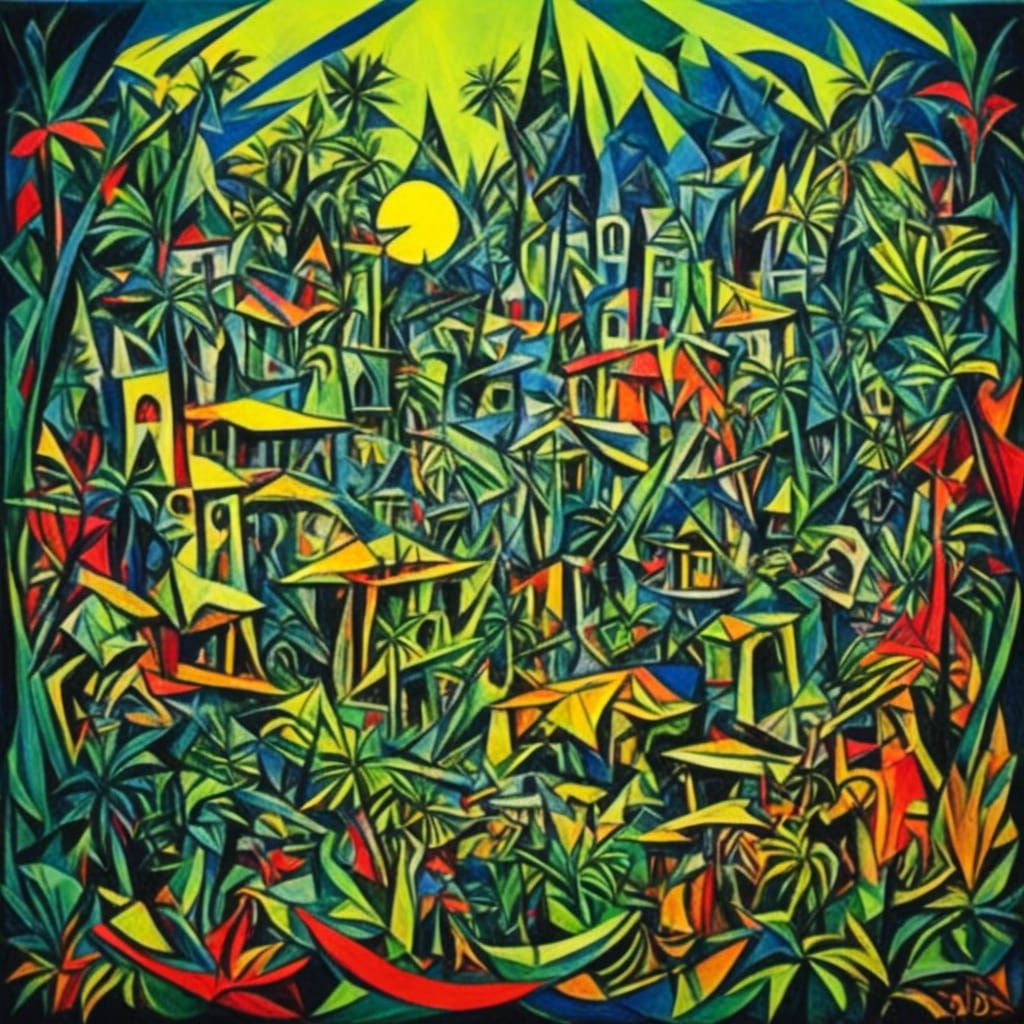 <lora:Jungle Juice:1.0> Fishbowl City 