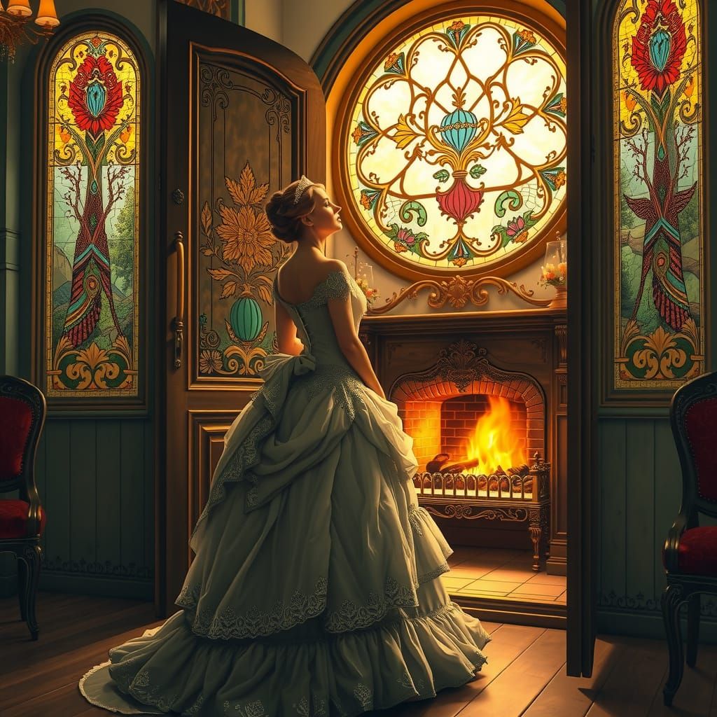 Victorian Princess Unveils Secret Room with Stained Glass