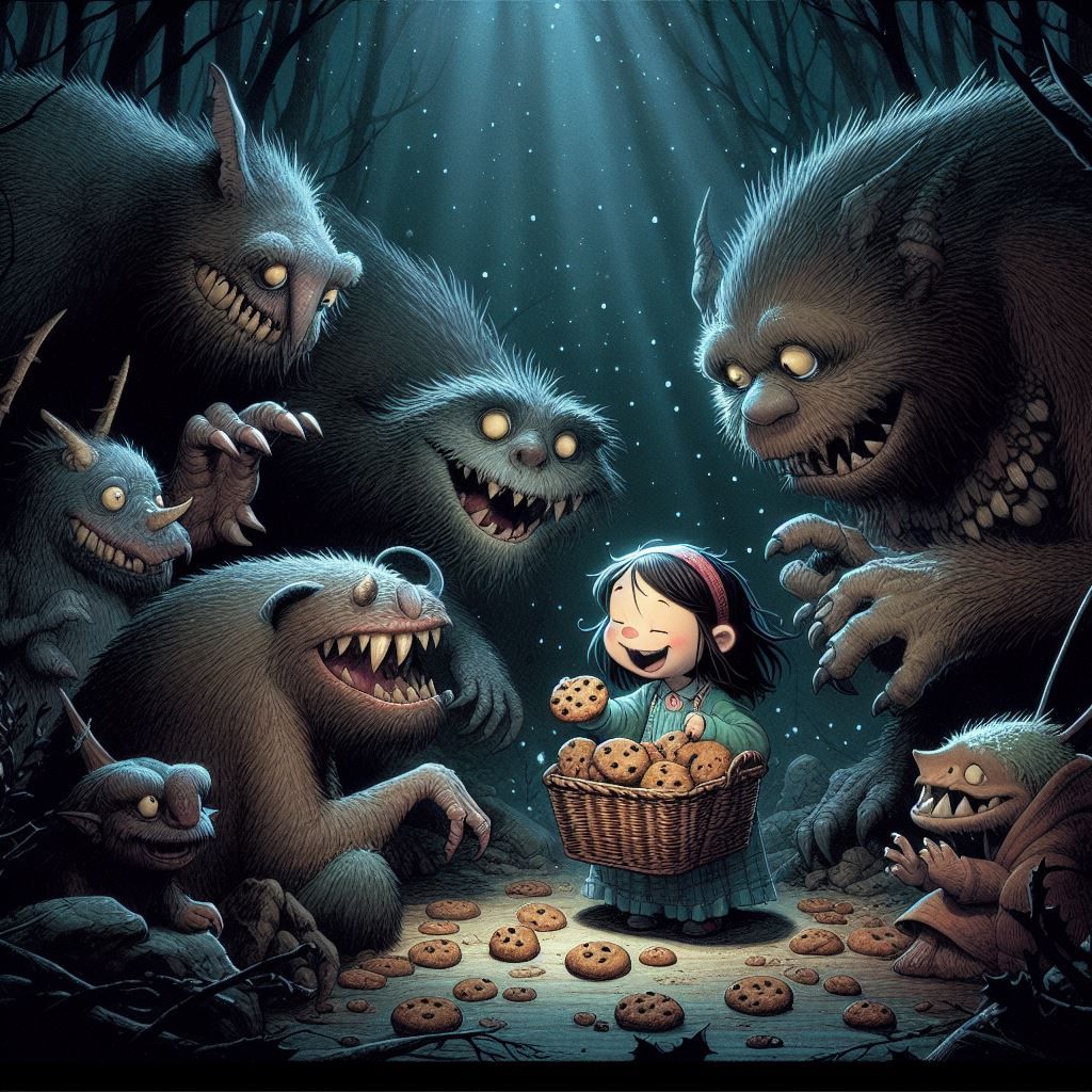Where the villagers were afraid of the creatures of the woods, Marnie knew they were gentle, lonely souls. And cookies c...