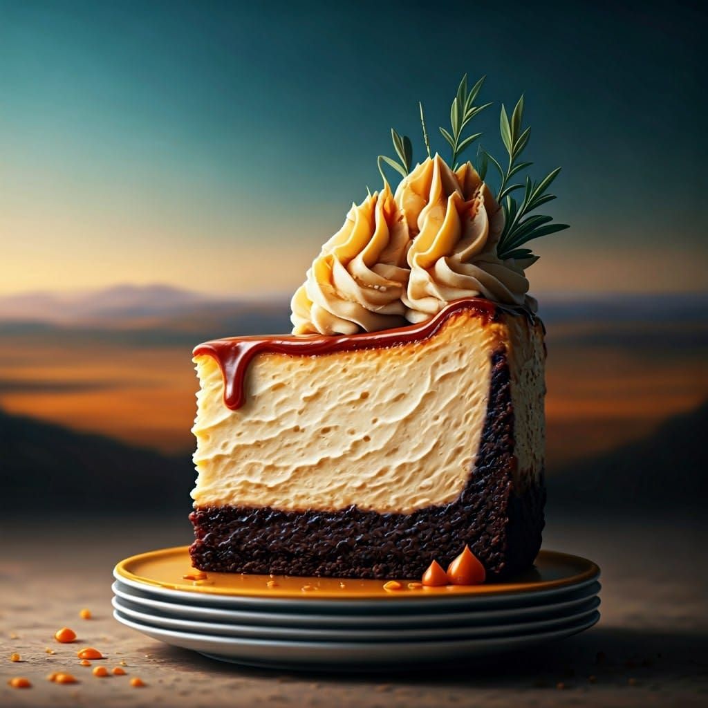 Israel Landscape Cheesecake: Realistic Culinary Art