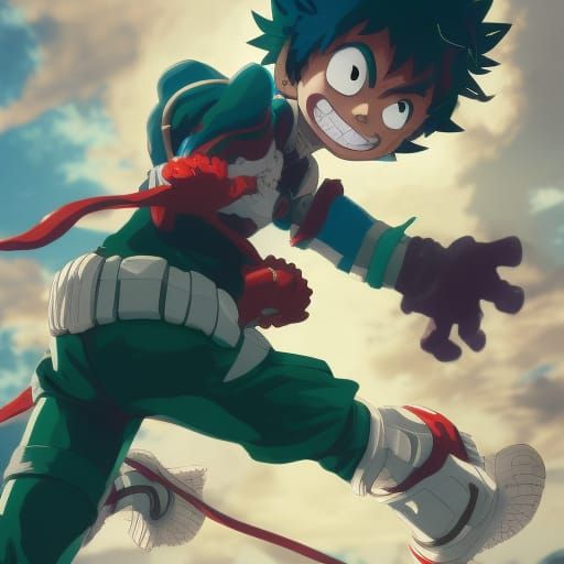 Deku From My Hero Academia By Kōhei Horikoshi Ai Generated Artwork Nightcafe Creator 8886