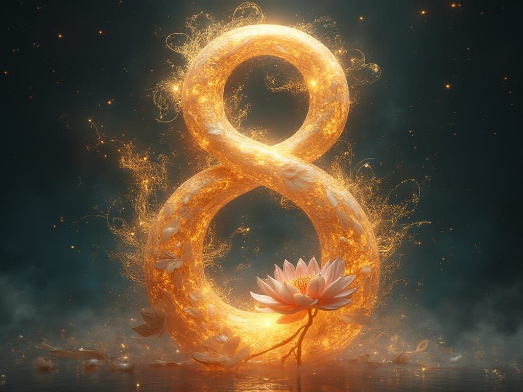 Infinity’s Embrace: The Sacred Eight  by @Fleur de Lotus