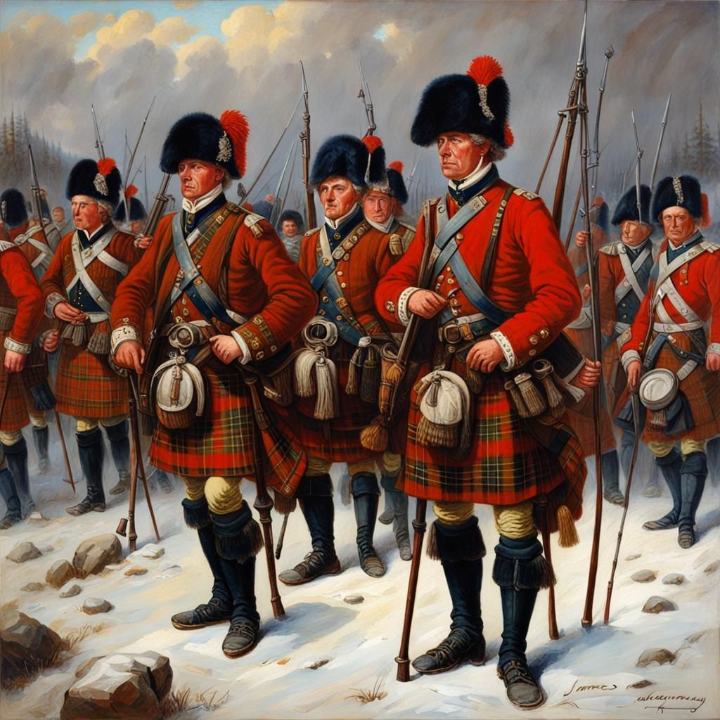 Clan McLachlan Highland Soldiers 1745