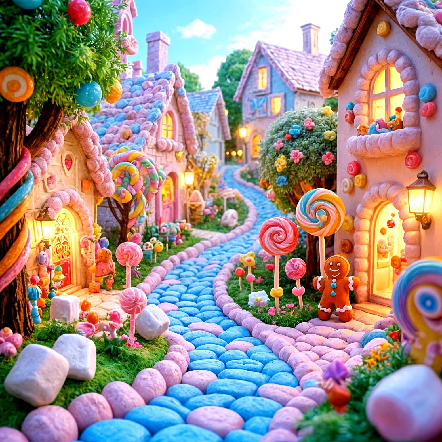 Follow the marshmallow road  by @Dobiki