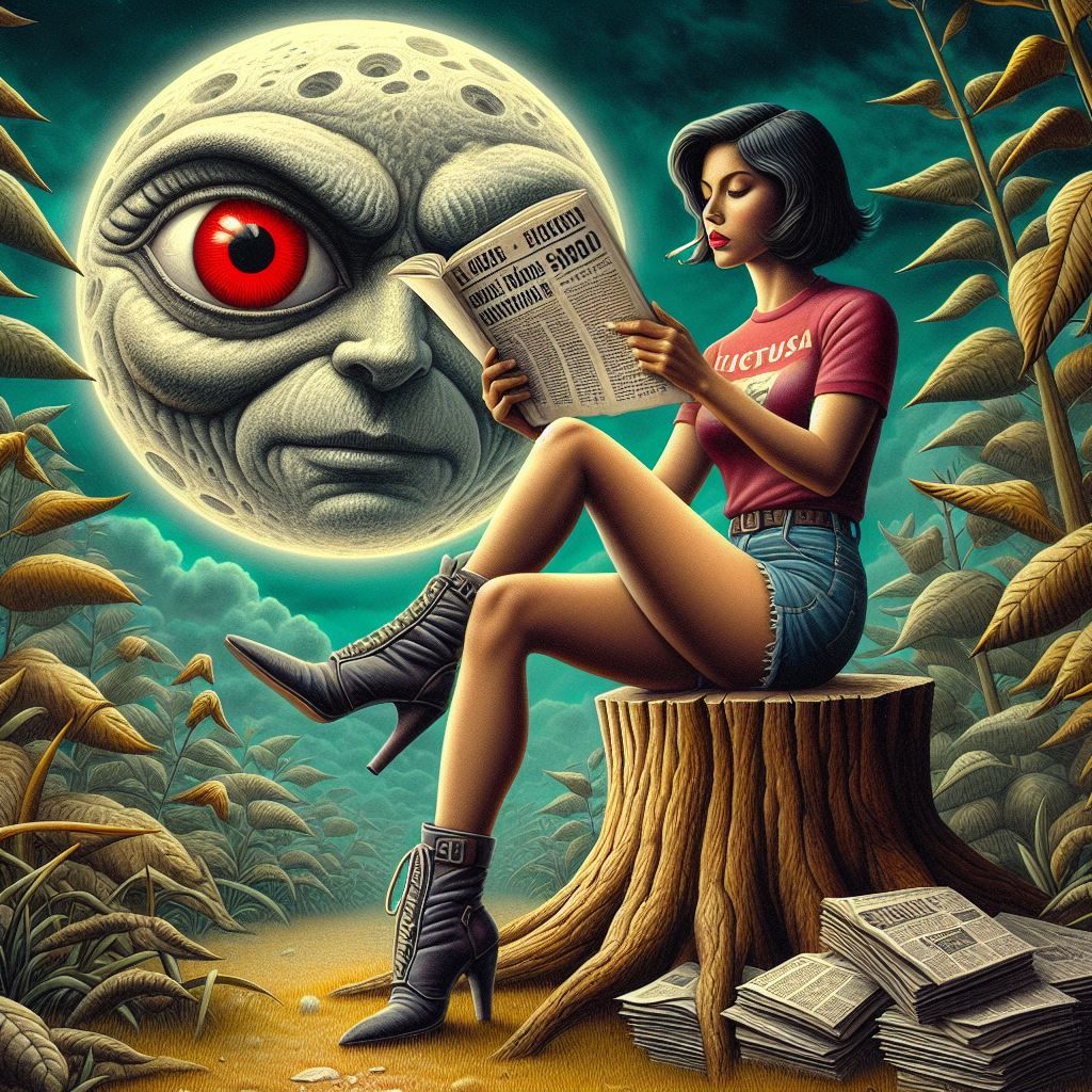 Reading on the Moonlight