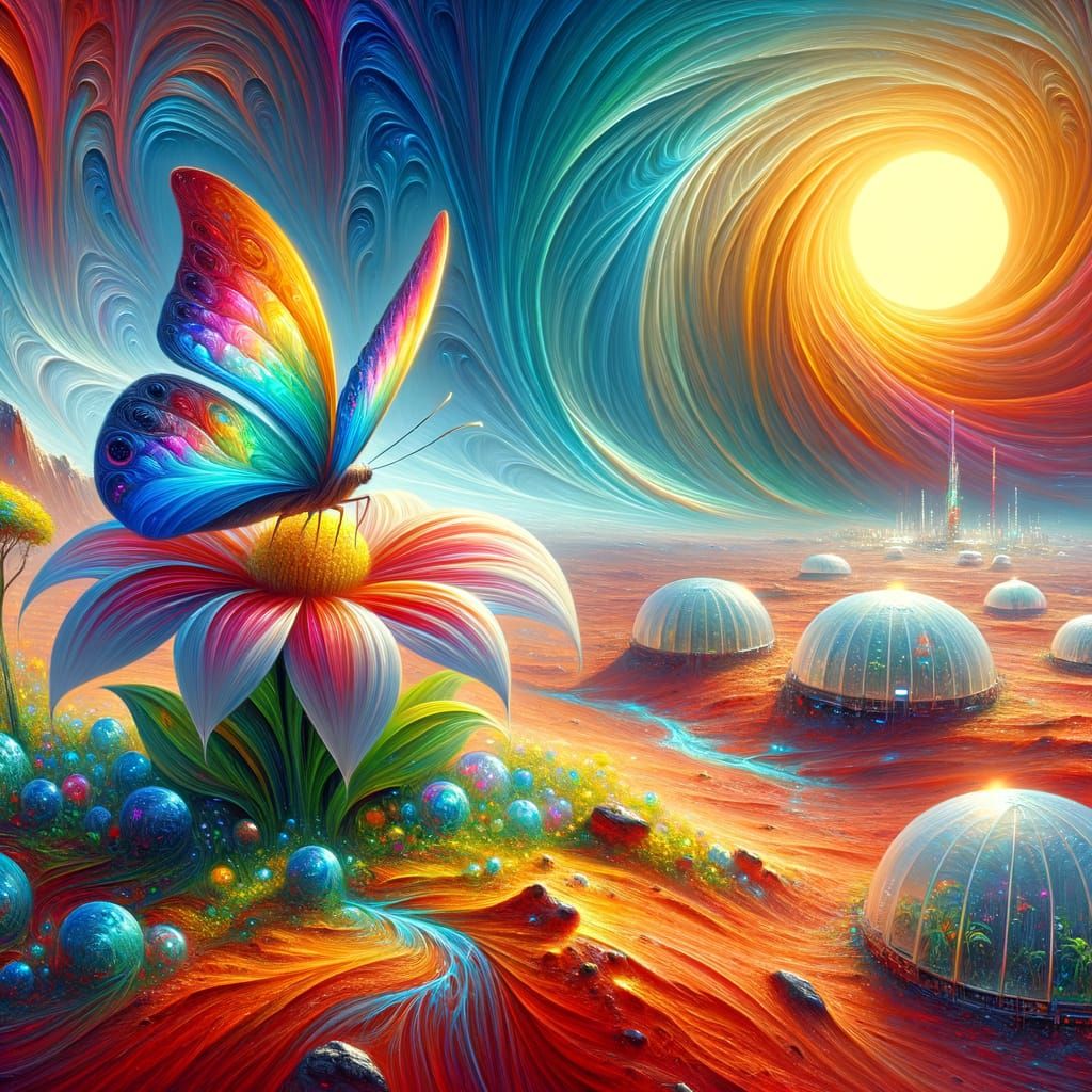 A butterfly on Mars