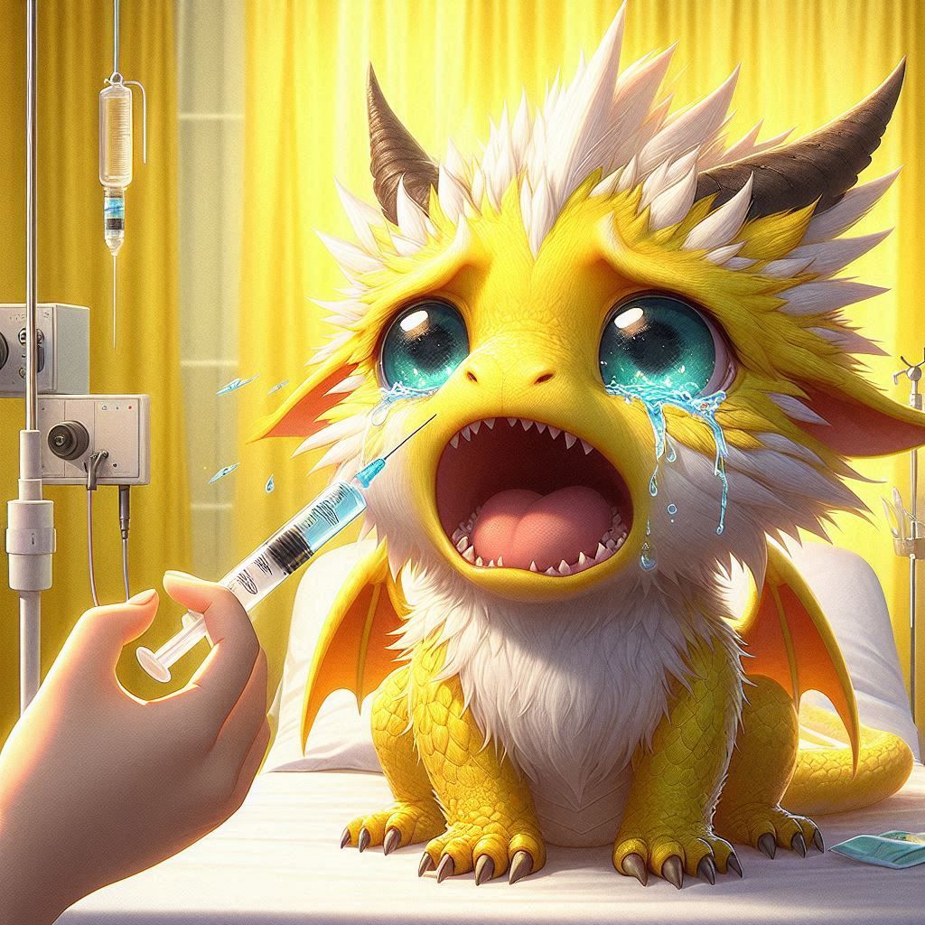 "Roaring flames? No problem. Tiny syringe? Major meltdown!"