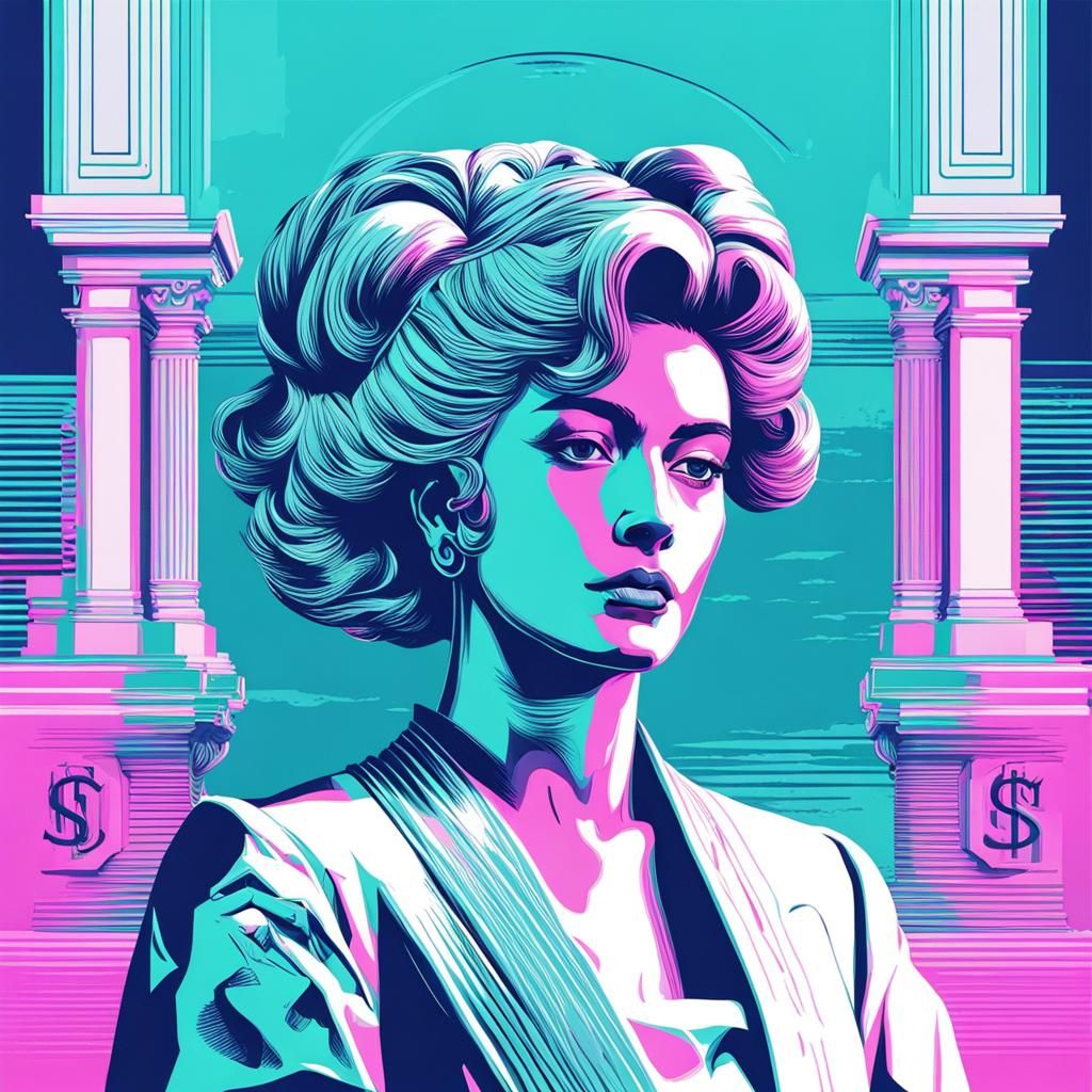 Old money + Vaporwave - AI Generated Artwork - NightCafe Creator