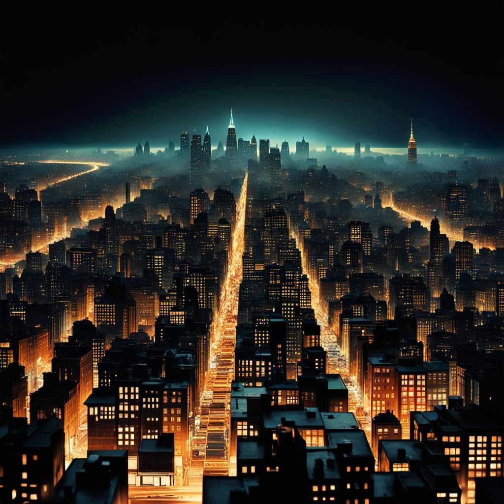 Nighttime Cityscape