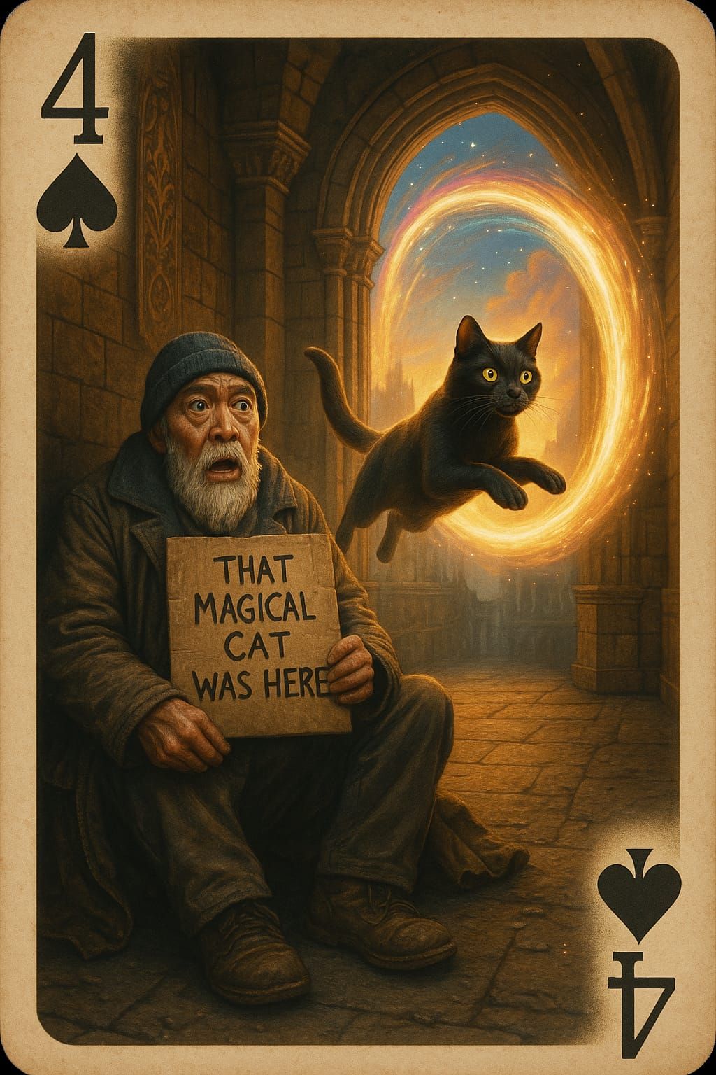 4 of spades Albus you made sure no one seen you come and go ...