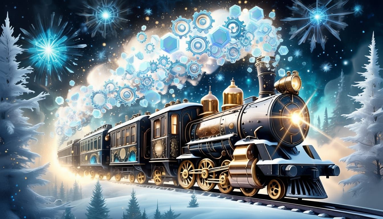 Winter Train (Virtual Utopia XL - Qwen Image Edit Plus - Clarity Upscale 70%)