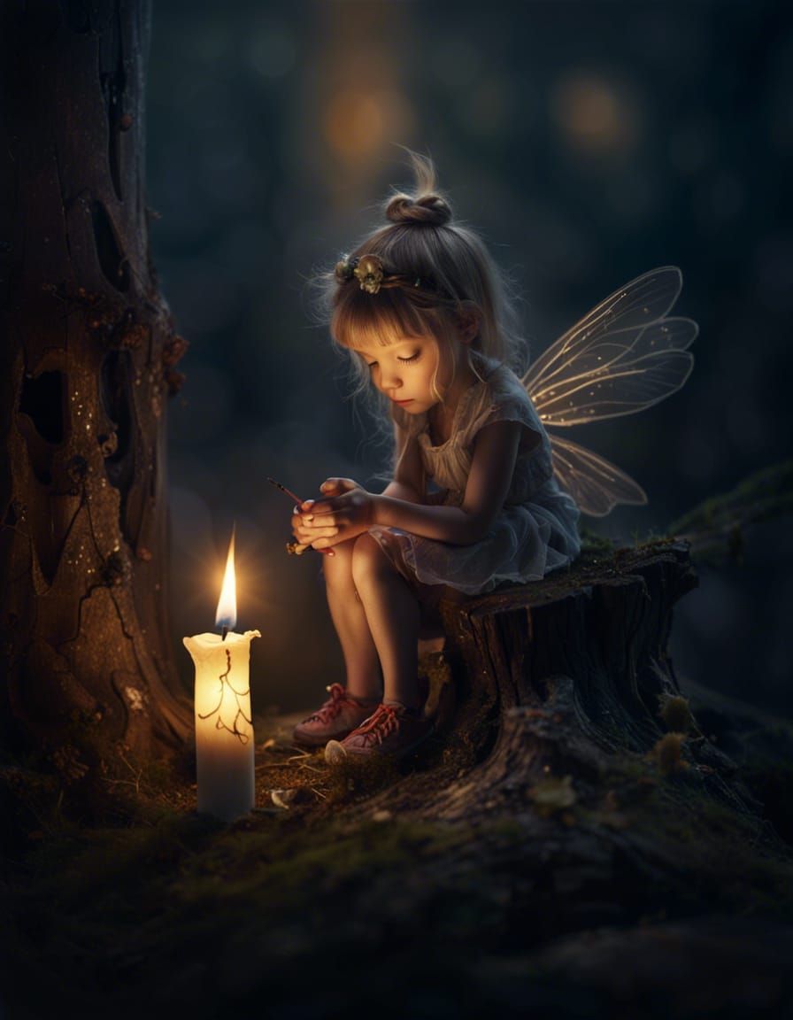 Candellit fairy  by @Annascarlson