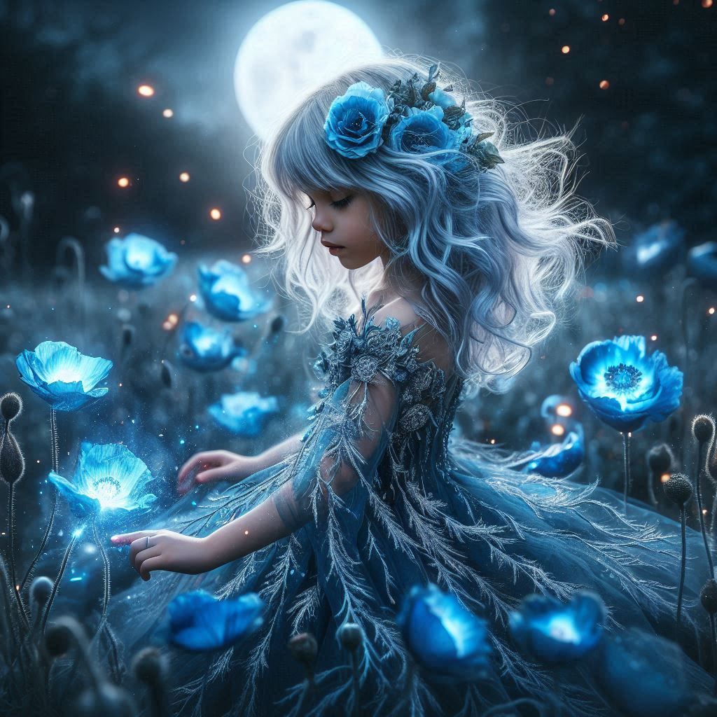 "She weaves her magic in the moonlight"