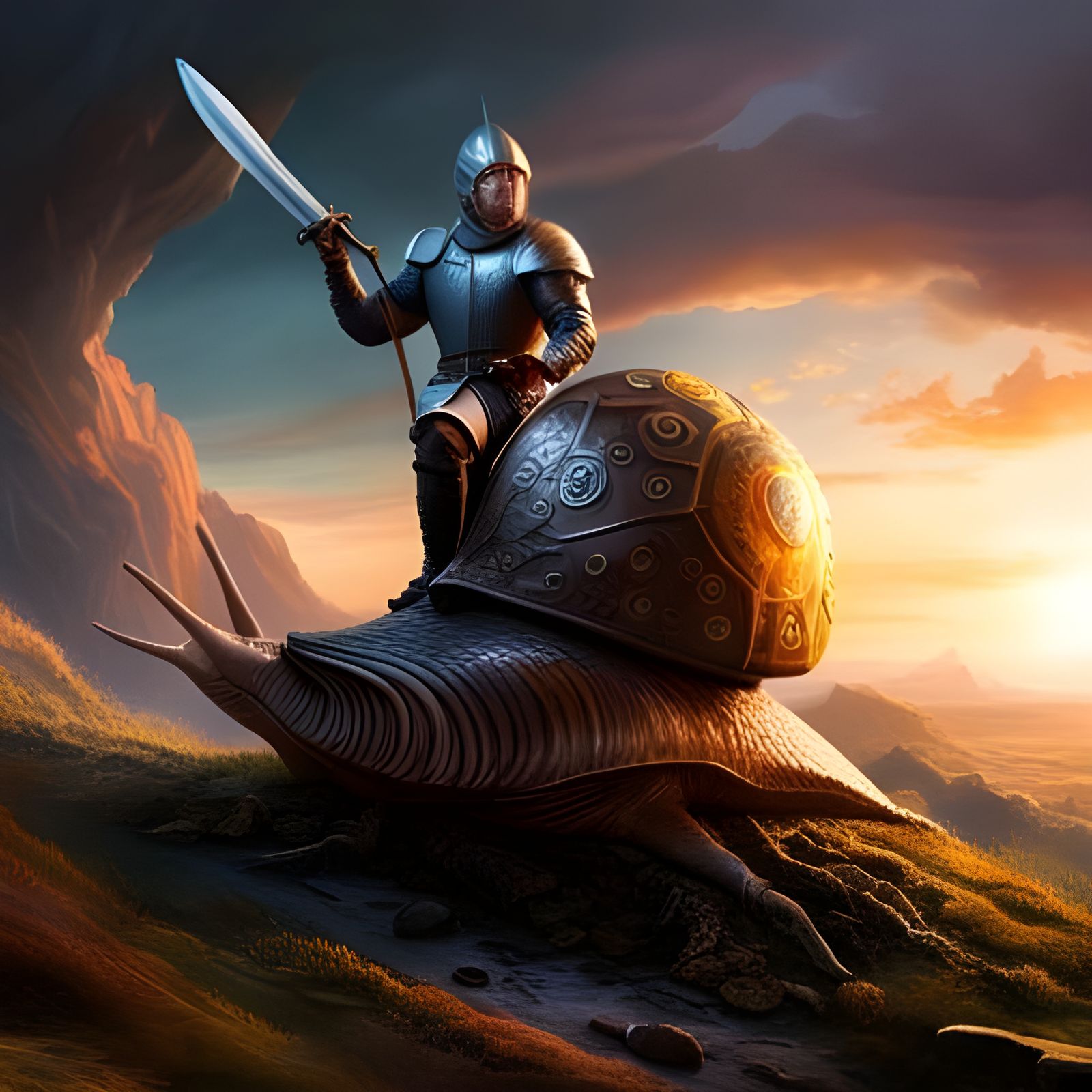 Knights on snail