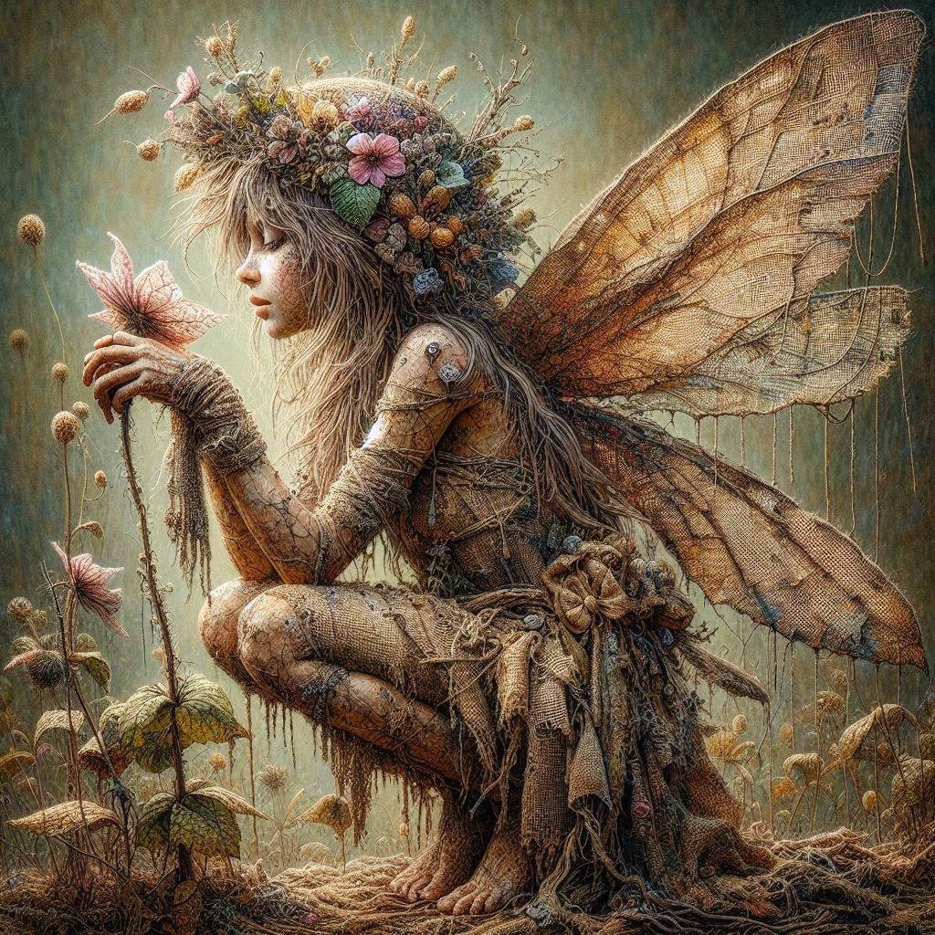Fairy with a flower 3
