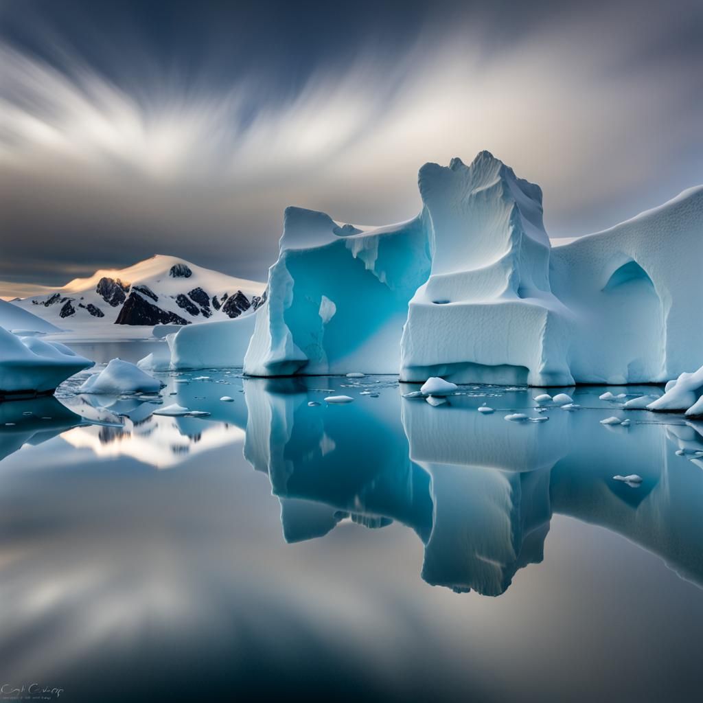 Arctic Ice AI Generated Artwork NightCafe Creator