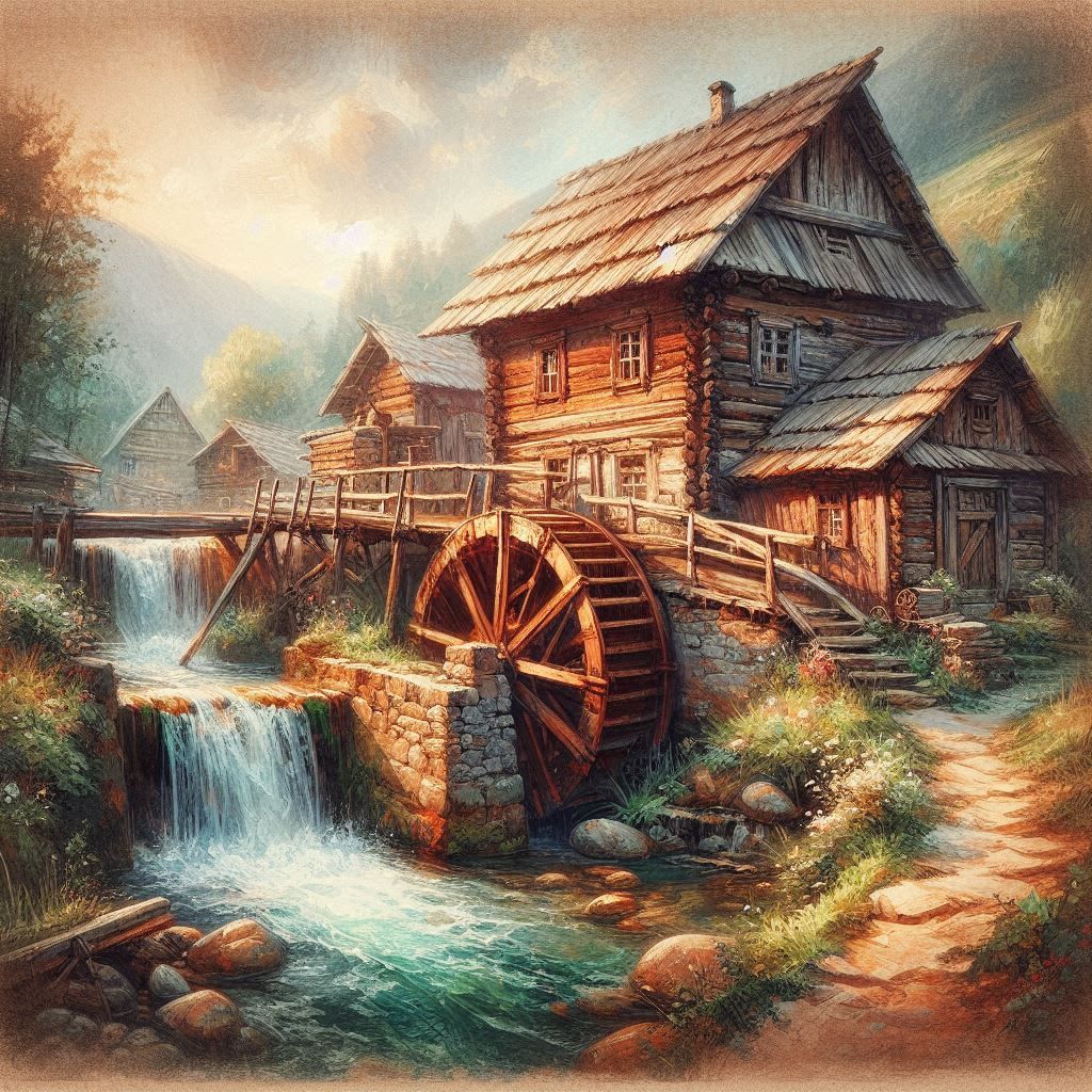water mill  by @Marijana
