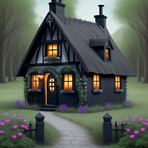 Cute goth cottage