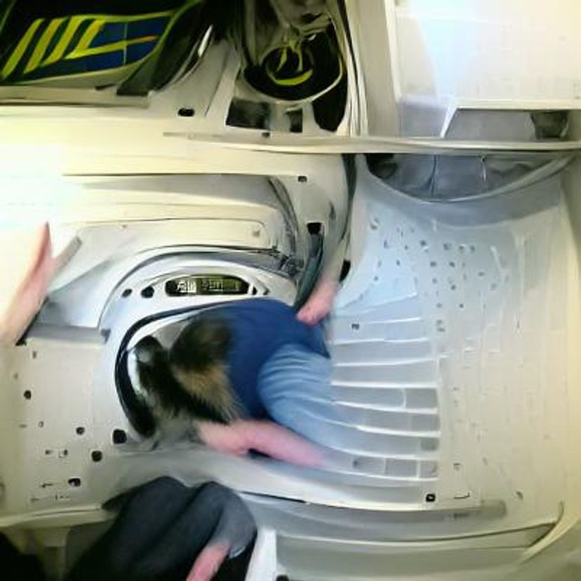 Step sis gets stuck in the washing machine - AI Generated Artwork ...