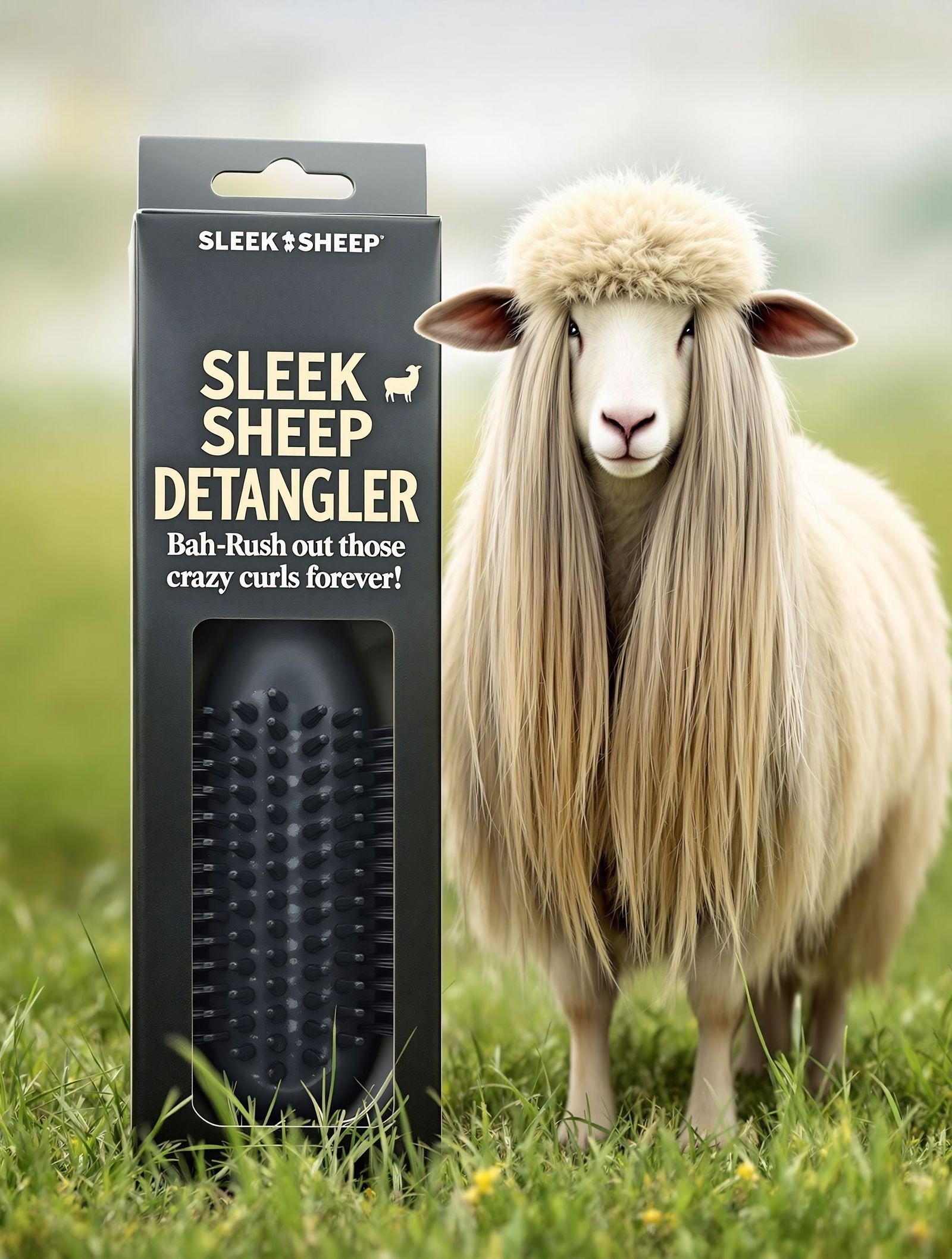 SLEEK SHEEP Detangler Brush  by @J