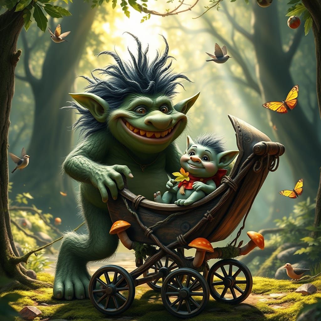 A Troll Stroller  by @Eogon