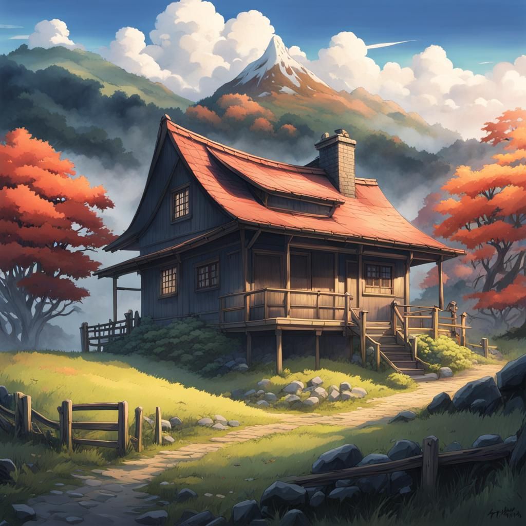 Small House Illustration Anime Style Background, Wallpapers, House,  Isometric Background Image And Wallpaper for Free Download