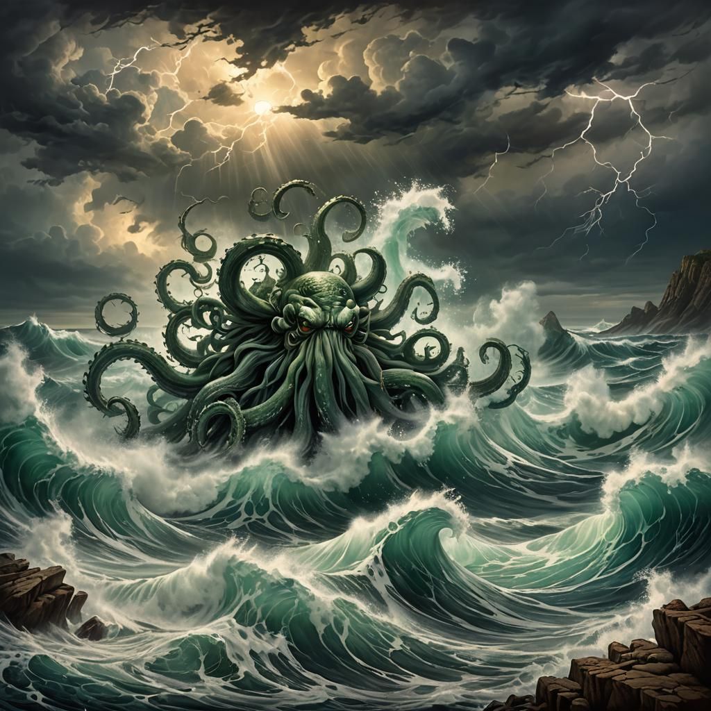 Alfred Tennyson’s poem “The Kraken.”