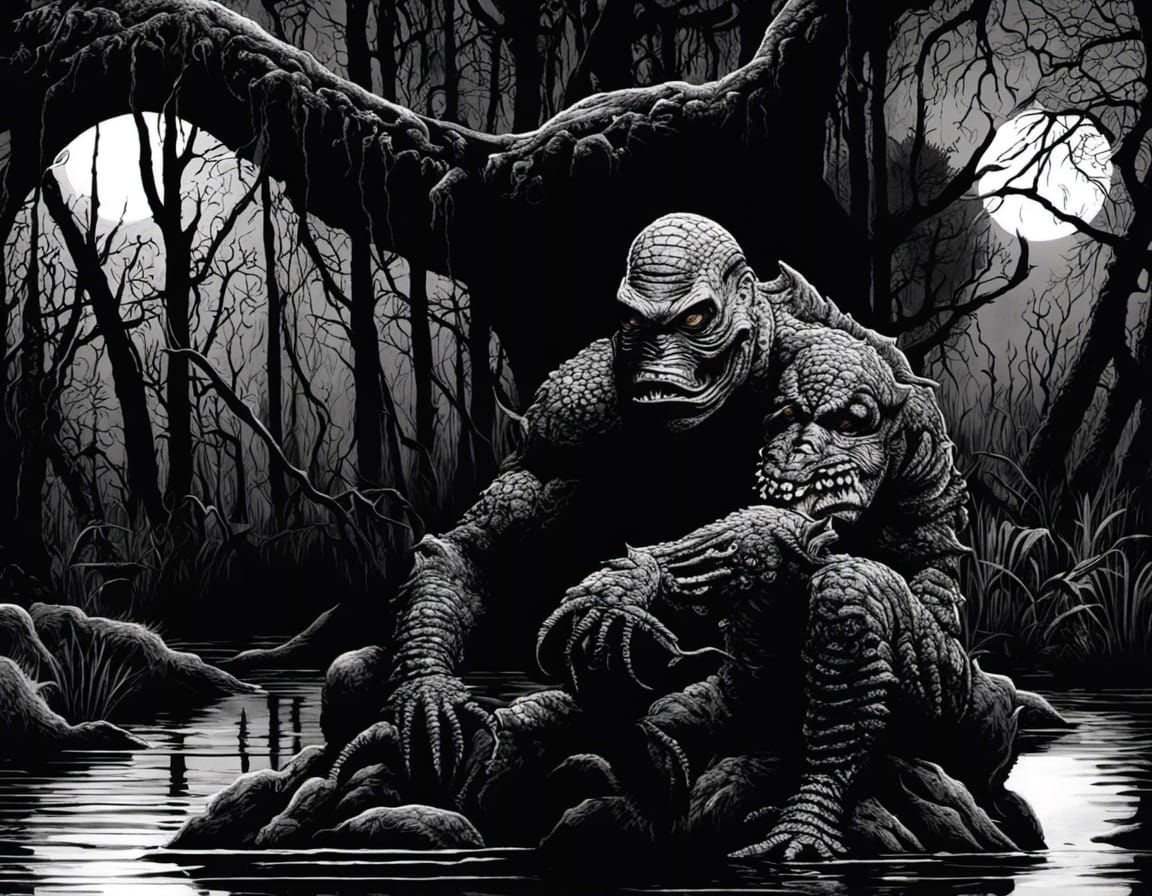 The Creature from the Black Lagoon - AI Generated Artwork - NightCafe ...