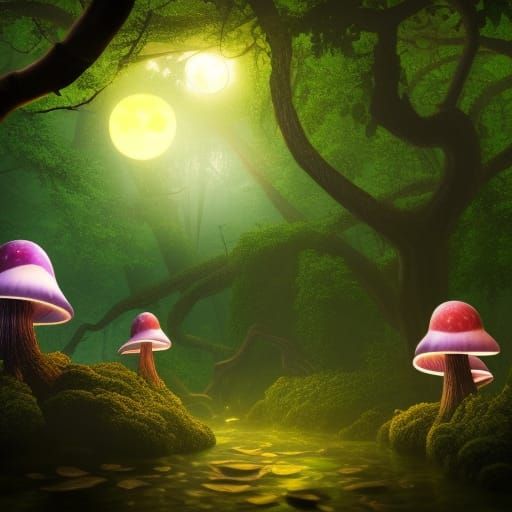 The Glowing Mushrooms