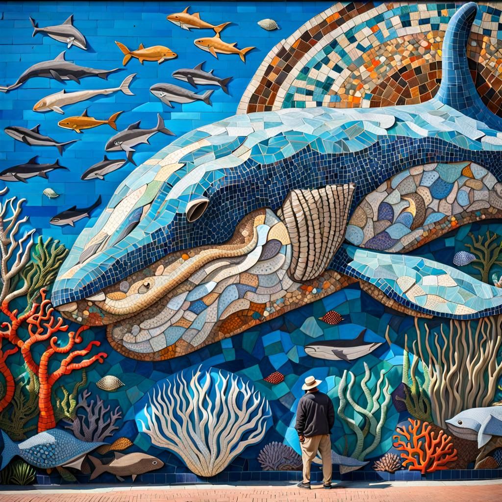 Mural outside the aquarium   by @James
