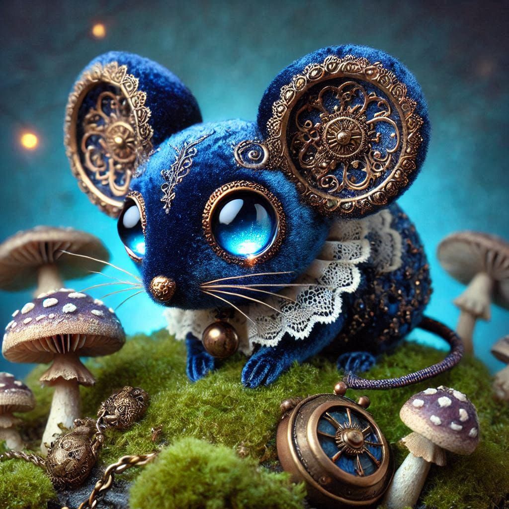 Blue velvet mouse