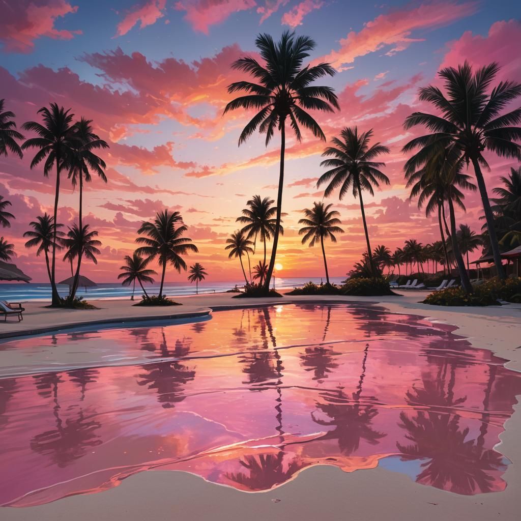 Paradise Beach Sunset