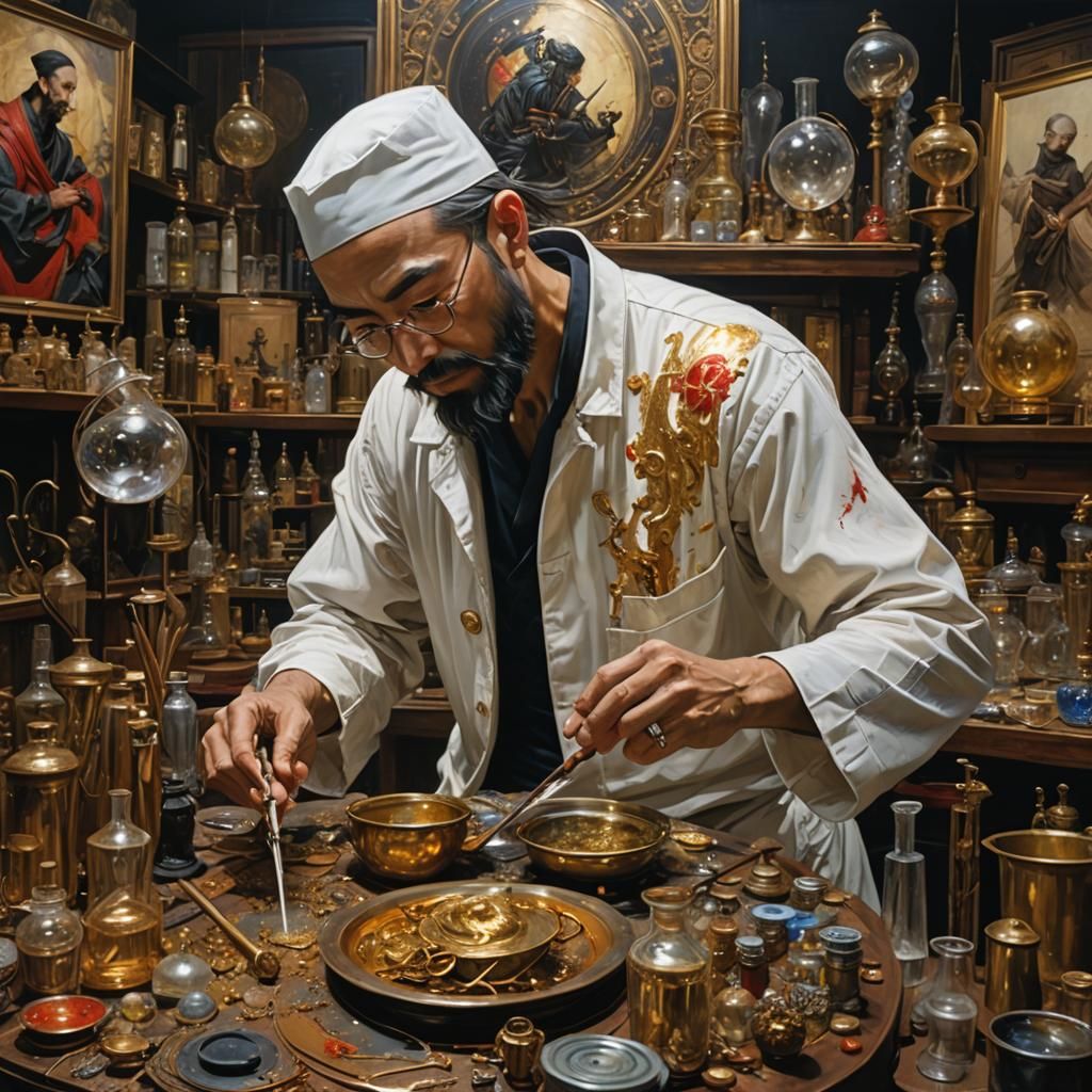 The Alchemist at work  by @Username_Already_Taken