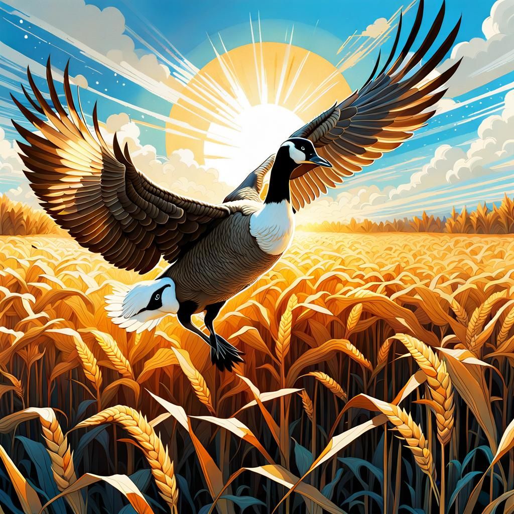 Duck, Duck, Goose! AI Generated Artwork NightCafe Creator