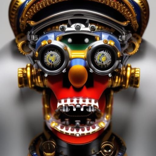 Robot Clown 3 - AI Generated Artwork - NightCafe Creator